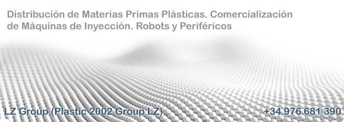 Distribucion materias primas plasticas. Comercializacion de maquinas de inyeccion. Robots y perifericos.